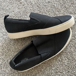 NWOT Black Slip-On Canvas Sneakers